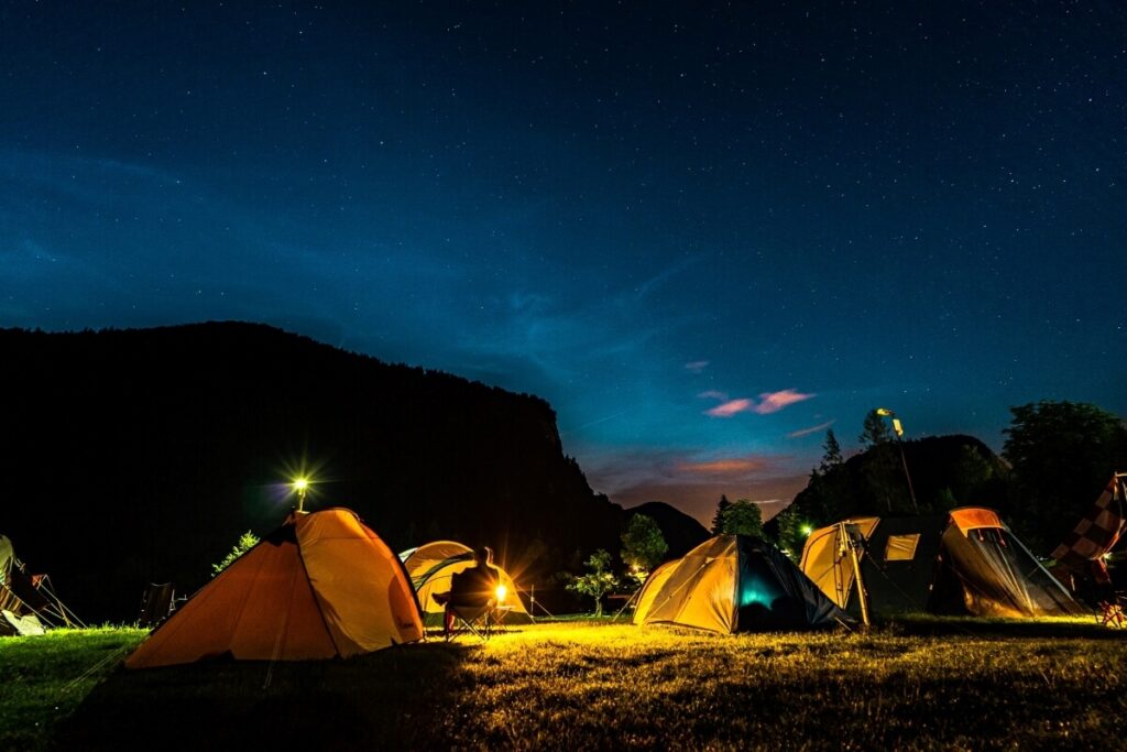 éclairage pour le camping